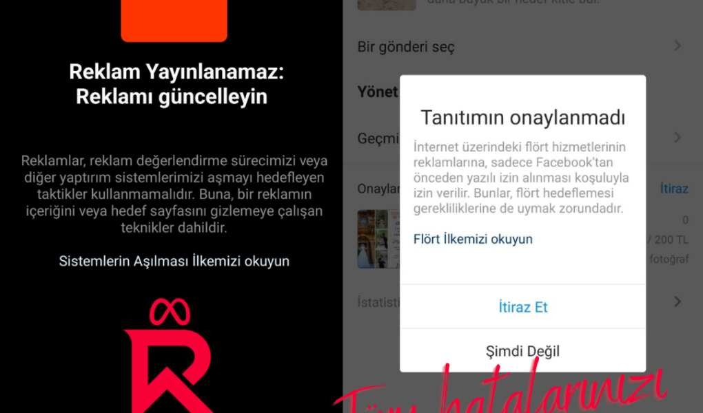 Instagram Reklamım Reddedildi Hatası ve Çözümü