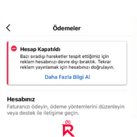 Reklam Hesabınız Kapatıldı Çözümü