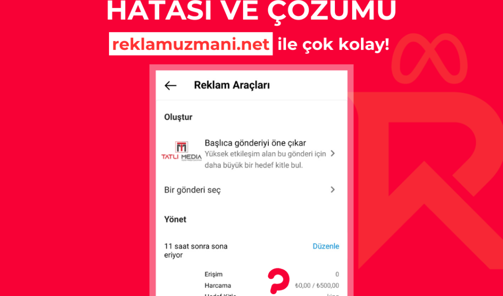 Instagram Reklam Para Harcamıyor Sorunu