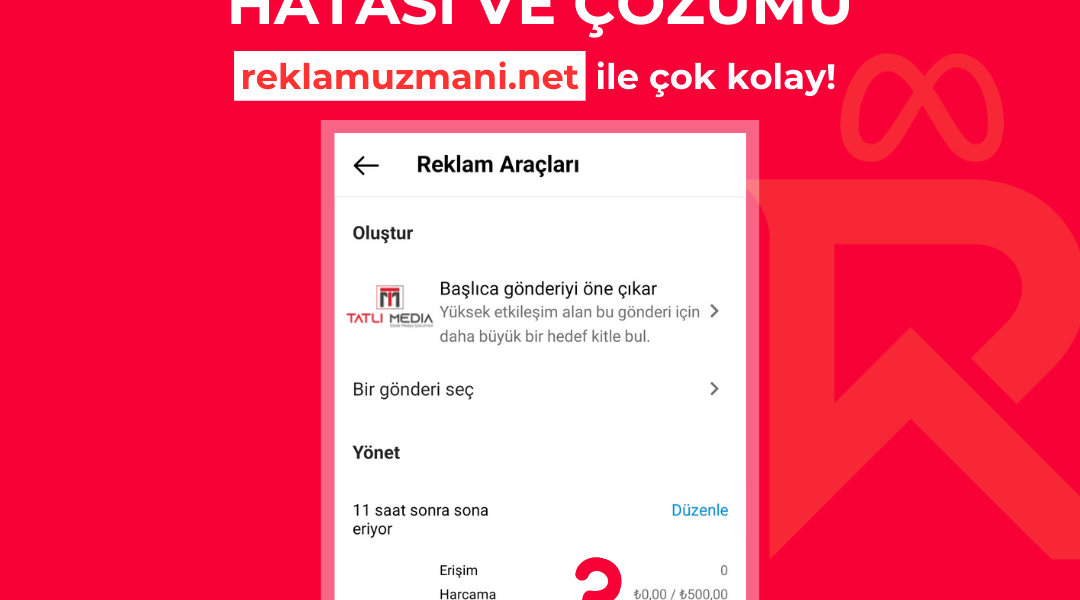 Instagram Reklam Para Harcamıyor Sorunu