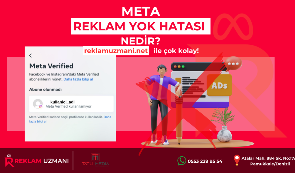 meta reklam yok hatası