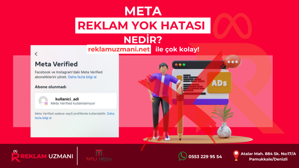 meta reklam yok hatası 