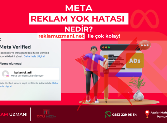 meta reklam yok hatası